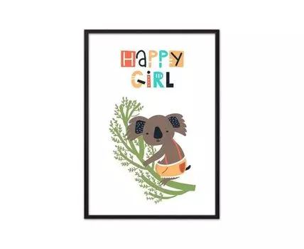 Постер Коала Happy girl