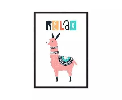 Постер Лама Relaх