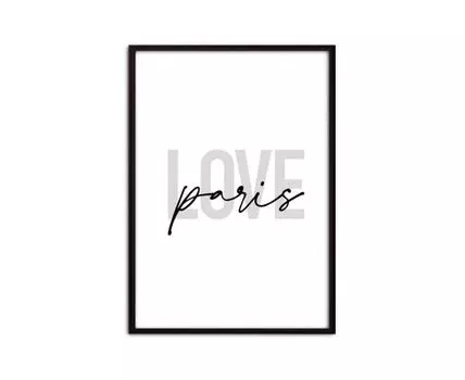 Постер Love Paris