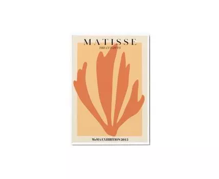 Постер MATISSE CUT-OUTS ORANGE (оранжевый, белый, 30)