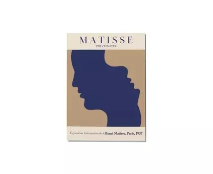 Постер MATISSE EXPOSITION INTERNATIONALE - 40x60 см (Синий, 40)