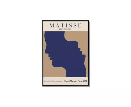 Постер MATISSE EXPOSITION INTERNATIONLE (синий, черный, 30)