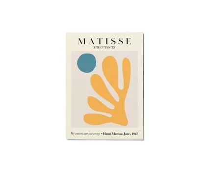 Постер MATISSE MY CURVES ARE NOT CRAZY - 21x30 см
