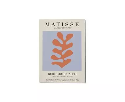 Постер MATISSE PAPIERS DECOUPES CORAL - 50x70 см (фиолетовый, оранжевый, 50)