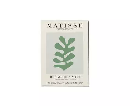 Постер MATISSE PAPIERS DECOUPES GREEN - 30x40 см
