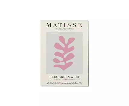 Постер MATISSE PAPIERS DECOUPES PINK - 21x30 см