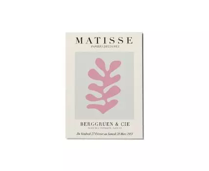 Постер MATISSE PAPIERS DECOUPES PINK - 30x40 см (Розовый, 30)