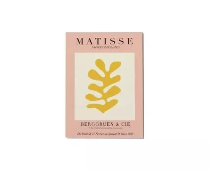 Постер MATISSE PAPIERS DECOUPES ROSE - 40x60 см