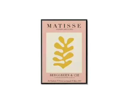 Постер MATISSE PAPIERS DECOUPES ROSE