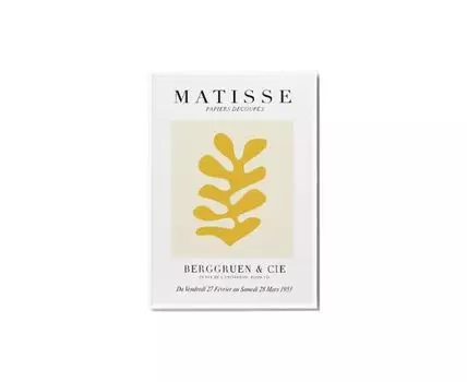 Постер MATISSE PAPIERS DECOUPES YELLOW