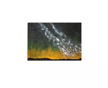 Постер МОЛЧАЛИВОЕ (зеленый, желтый, 40)