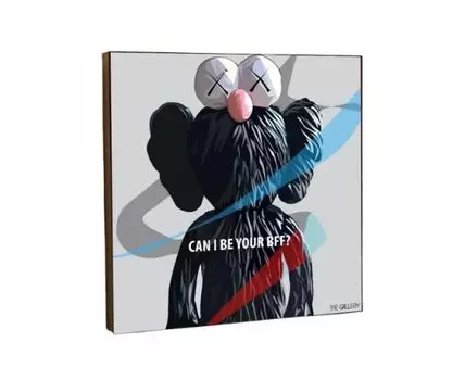 Постер на деревянной основе Игрушка Kaws (25)