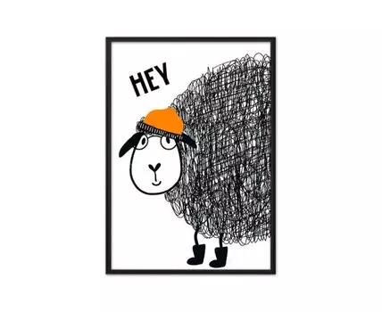 Постер Овечка Hey