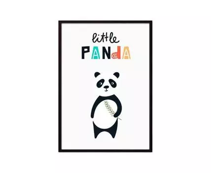 Постер Панда Little panda