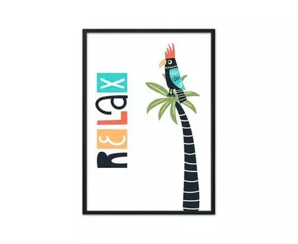 Постер Попугай Relaх