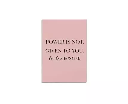 Постер POWER - 50x70 см