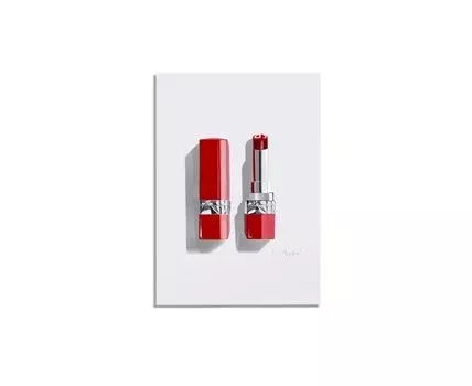 Постер RED CD LIPSTICK - 30x40 см