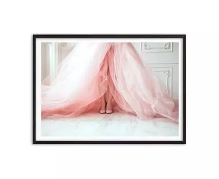 Постер Розовое платье
