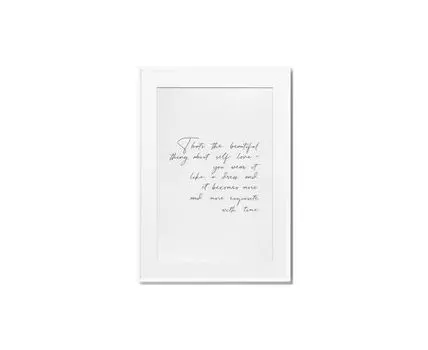 Постер SELFLOVE (черный, белый, 100)