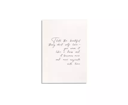 Постер SELFLOVE (черный, белый)