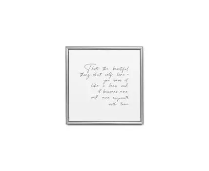 Постер SELFLOVE (черный, белый, серебристый, 50)