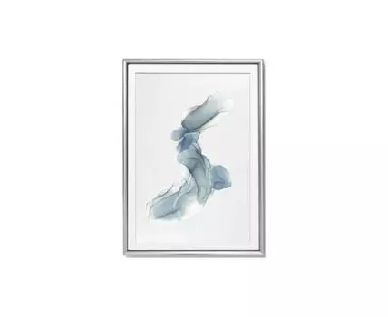 Постер СИНИЙ КИТ (голубой, серебристый, 21)