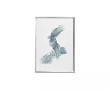 Постер СИНИЙ КИТ (голубой, серебристый, 30)