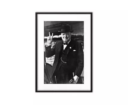 Постер Уинстон Черчилль