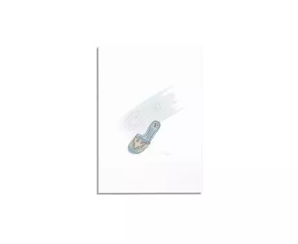 Постер VALENTINO IN BLUE (Голубой, 70)