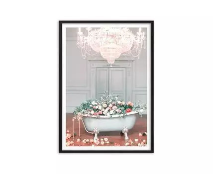 Постер Ванна из роз
