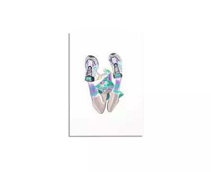 Постер VERSACE GIRL (зеленый, фиолетовый, 40)