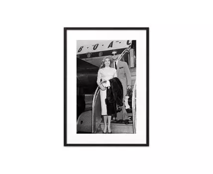 Постер в рамке Анита Экберг 2 40х60 см (черный, белый, 60)