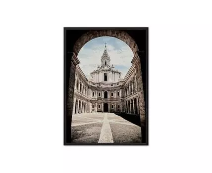 Постер в рамке Церковь Сант-Иво 40х60 см (Серый, 60)