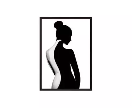 Постер в рамке День, ночь… 30х40 см (белый, черный, 40)