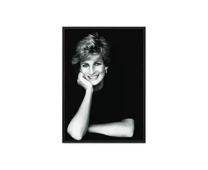 Постер в рамке Диана 30х40 см (черный, белый, 40)
