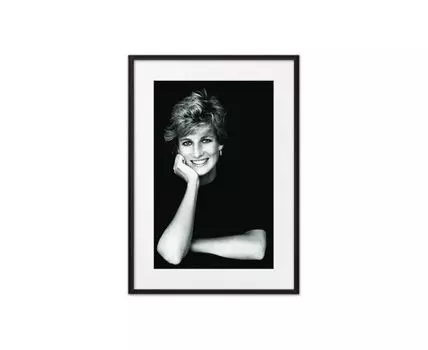 Постер в рамке Диана 50х70 см (черный, белый, 70)