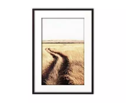 Постер в рамке Дорога в саванне