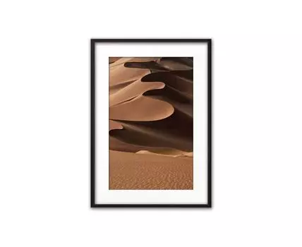 Постер в рамке Дюны 50х70 см (Бежевый, 70)