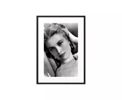 Постер в рамке Грейс Келли 2 40х60 см (черный, белый, 60)