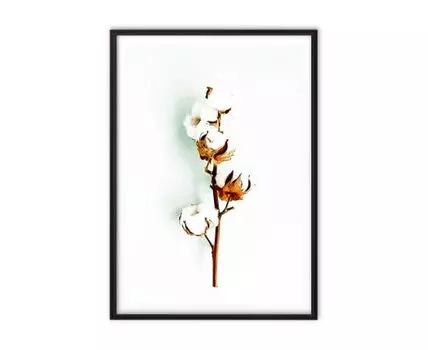 Постер в рамке Хлопок