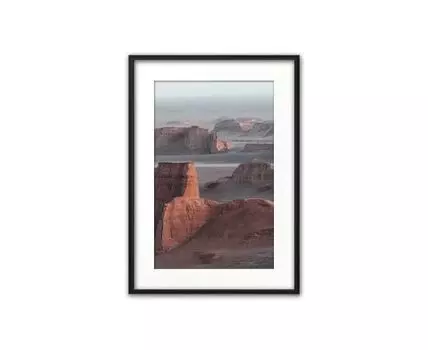 Постер в рамке Иран 21х30 см (Красный, 30)