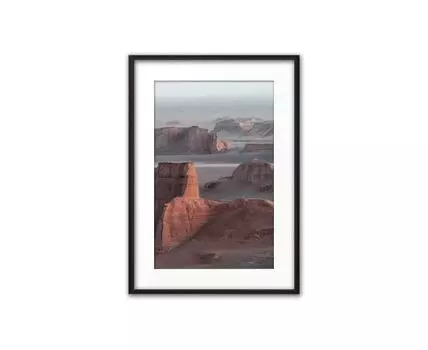 Постер в рамке Иран 50х70 см (Красный, 70)