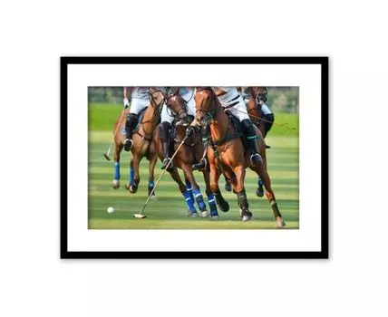 Постер в рамке Конное поло