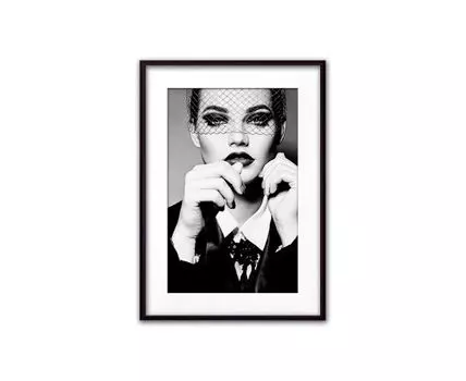 Постер в рамке Леди-босс 30х40 см (белый, черный, 40)