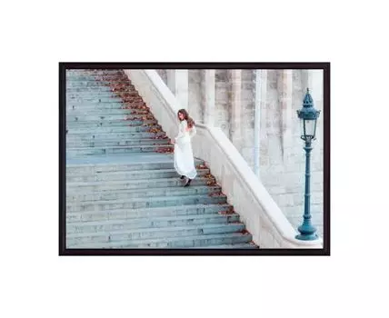 Постер в рамке Лестница 40х60 см (Серый, 60)