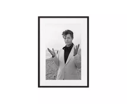 Постер в рамке Марчелло Мастрояни 2 50х70 см (черный, белый, 70)