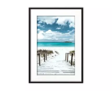 Постер в рамке Мостик к побережью