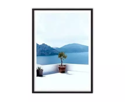 Постер в рамке На террасе