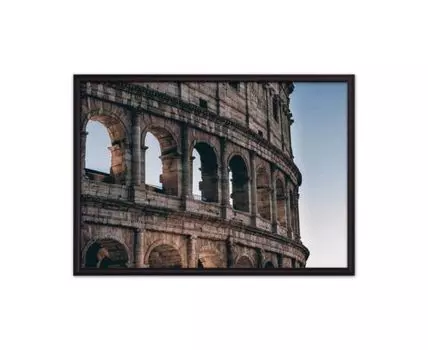 Постер в рамке Окна Колизея 40х60 см (Красный, 60)
