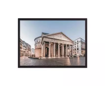 Постер в рамке Пантеон Рим 40х60 см (Серый, 60)